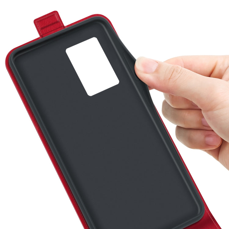 For OPPO A57 5G R64 Texture Vertical Flip Leather Phone Case