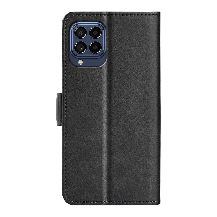 For Samsung Galaxy M33 5G Dual-side Magnetic Buckle Flip Leather Phone Case