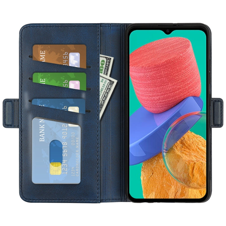 For Samsung Galaxy M33 5G Dual-side Magnetic Buckle Flip Leather Phone Case