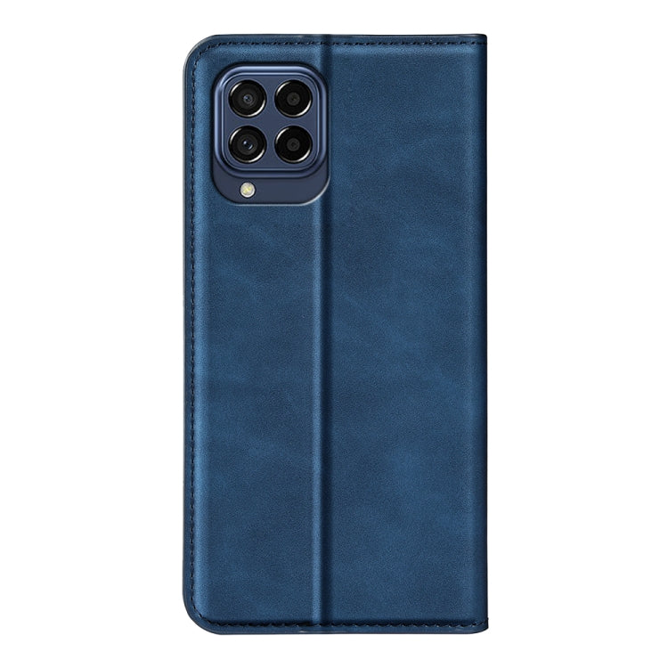 For Samsung Galaxy M33 Retro-skin Magnetic Suction Leather Phone Case