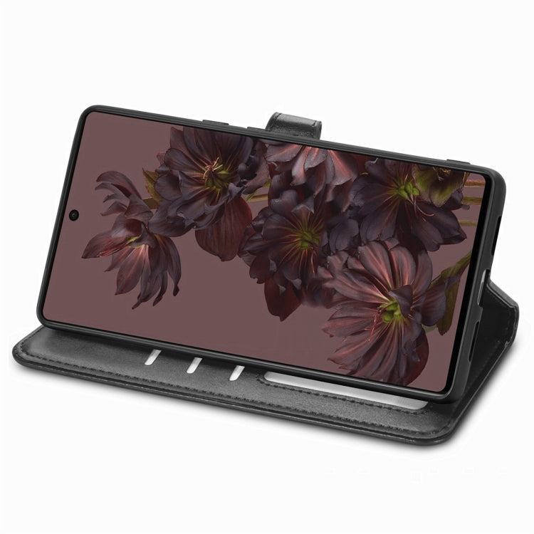 For Google Pixel 7 Pro 5G Retro Solid Color Buckle Leather Phone Case