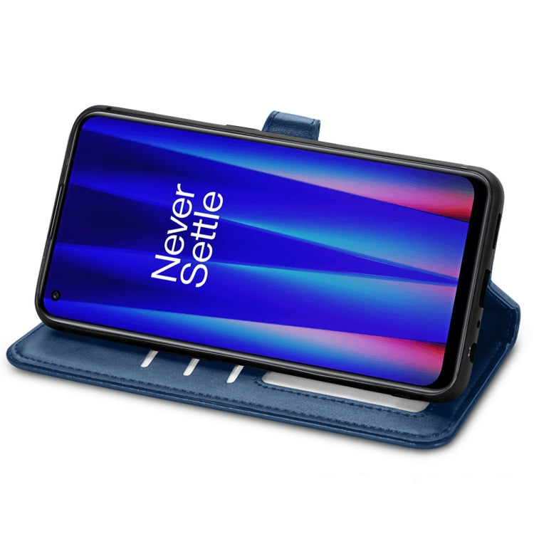 For OnePlus Nord CE 2 5G Retro Solid Color Buckle Leather Phone Case