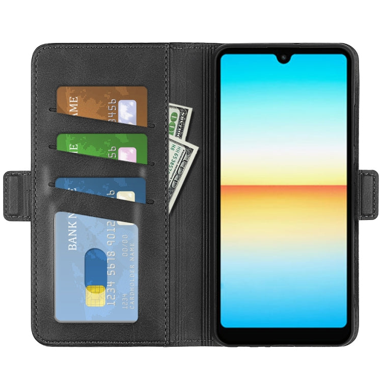 For Sony Xperia Ace III Dual-side Magnetic Buckle Leather Phone Case