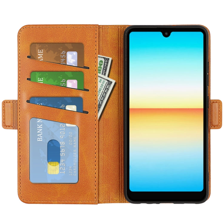 For Sony Xperia Ace III Dual-side Magnetic Buckle Leather Phone Case