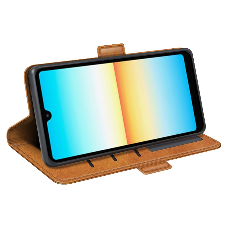 For Sony Xperia Ace III Dual-side Magnetic Buckle Leather Phone Case