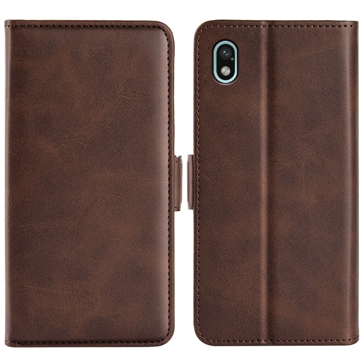 For Sony Xperia Ace III Dual-side Magnetic Buckle Leather Phone Case