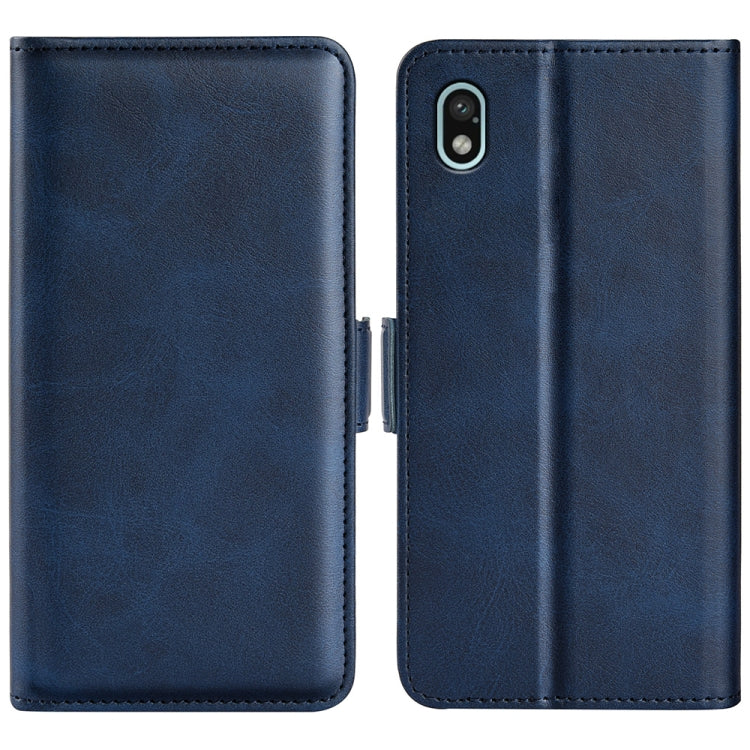 For Sony Xperia Ace III Dual-side Magnetic Buckle Leather Phone Case