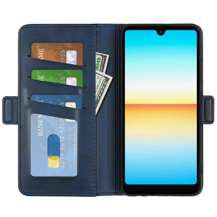 For Sony Xperia Ace III Dual-side Magnetic Buckle Leather Phone Case