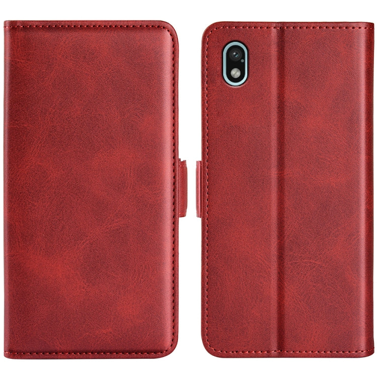 For Sony Xperia Ace III Dual-side Magnetic Buckle Leather Phone Case