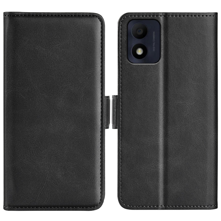 For Alcatel 1B 2022 Dual-side Magnetic Buckle Horizontal Flip Leather Phone Case