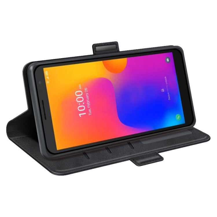 For Alcatel 1B 2022 Dual-side Magnetic Buckle Horizontal Flip Leather Phone Case