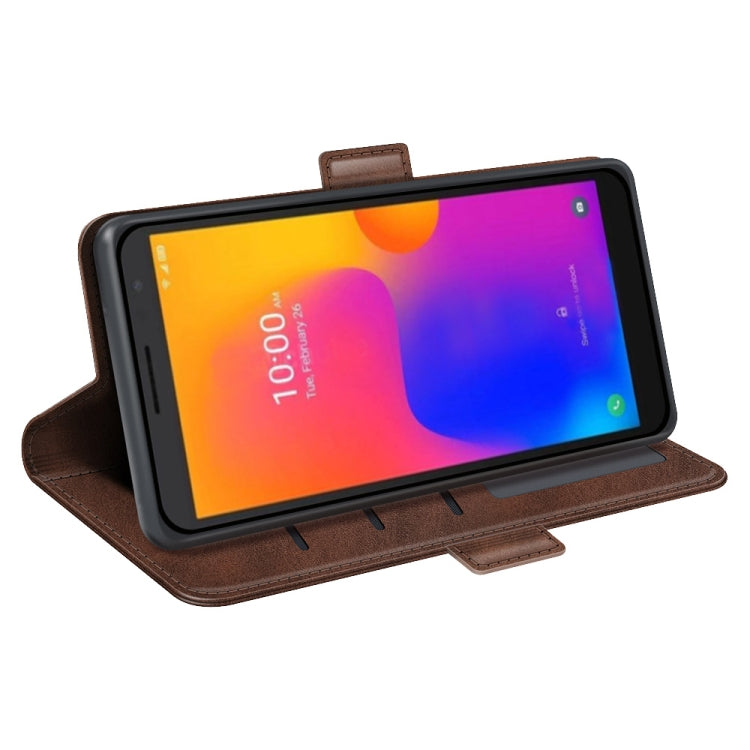 For Alcatel 1B 2022 Dual-side Magnetic Buckle Horizontal Flip Leather Phone Case