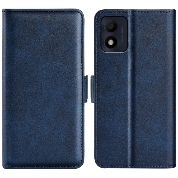 For Alcatel 1B 2022 Dual-side Magnetic Buckle Horizontal Flip Leather Phone Case