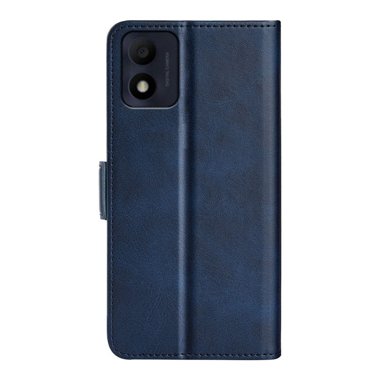 For Alcatel 1B 2022 Dual-side Magnetic Buckle Horizontal Flip Leather Phone Case