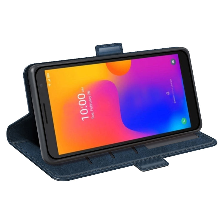 For Alcatel 1B 2022 Dual-side Magnetic Buckle Horizontal Flip Leather Phone Case