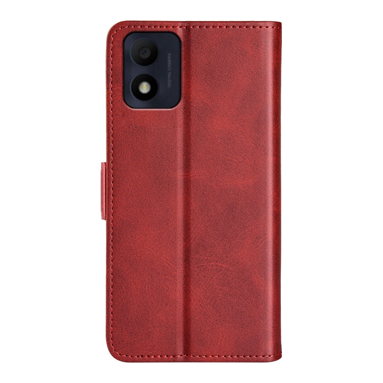 For Alcatel 1B 2022 Dual-side Magnetic Buckle Horizontal Flip Leather Phone Case
