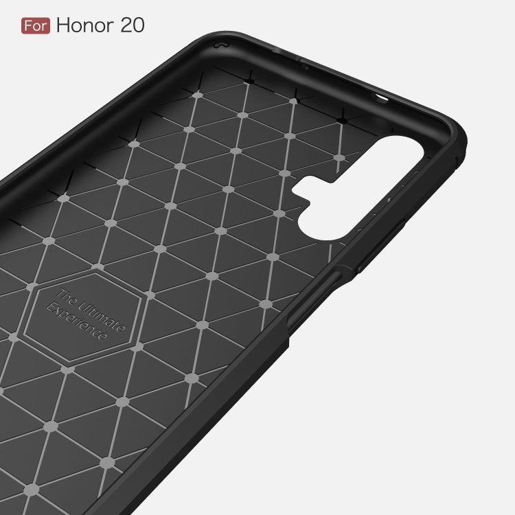 Brushed Texture Carbon Fiber TPU Case for Huawei Honor 20
