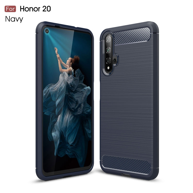 Brushed Texture Carbon Fiber TPU Case for Huawei Honor 20