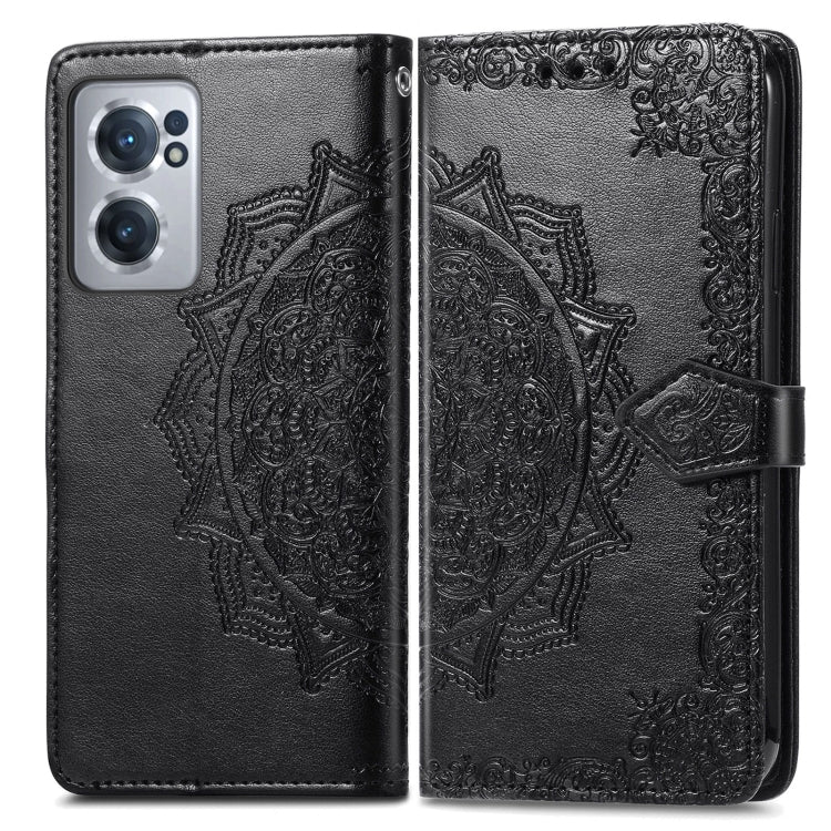 For OnePlus Nord CE 2 5G Mandala Flower Embossed Leather Phone Case