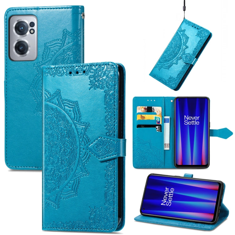 For OnePlus Nord CE 2 5G Mandala Flower Embossed Leather Phone Case