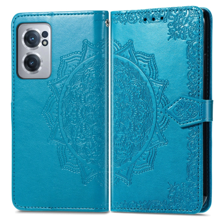 For OnePlus Nord CE 2 5G Mandala Flower Embossed Leather Phone Case