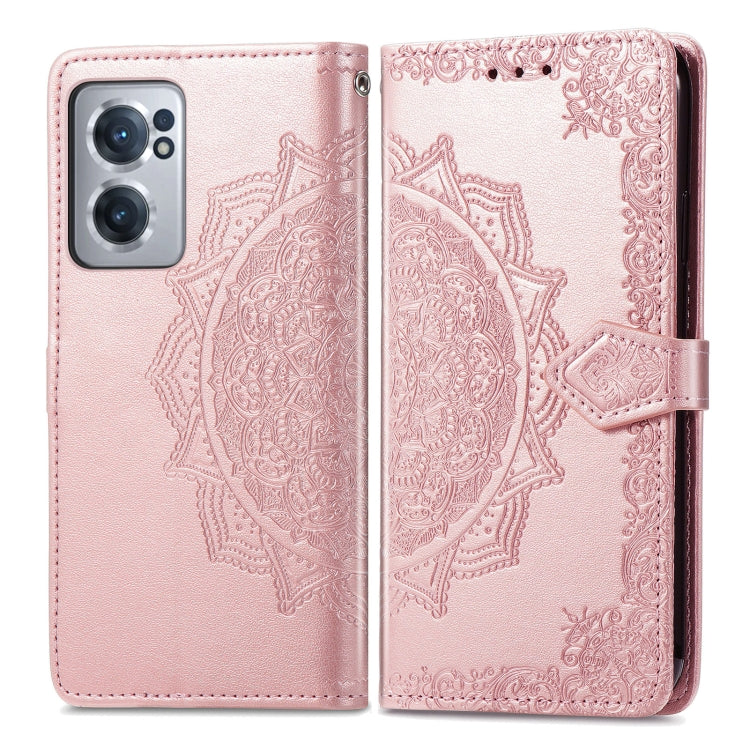For OnePlus Nord CE 2 5G Mandala Flower Embossed Leather Phone Case
