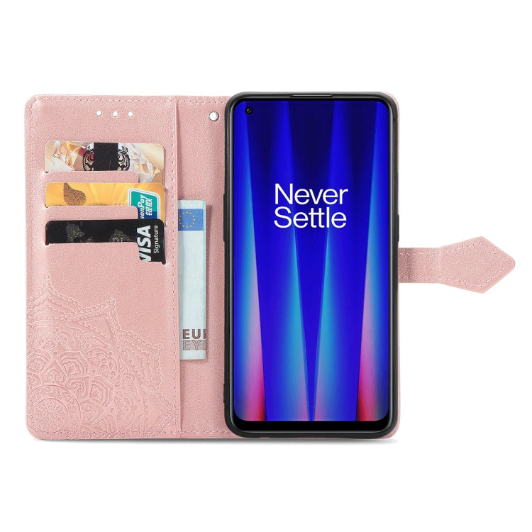 For OnePlus Nord CE 2 5G Mandala Flower Embossed Leather Phone Case