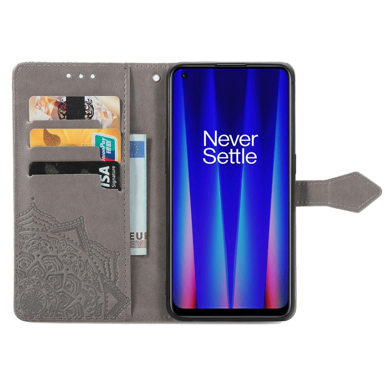 For OnePlus Nord CE 2 5G Mandala Flower Embossed Leather Phone Case