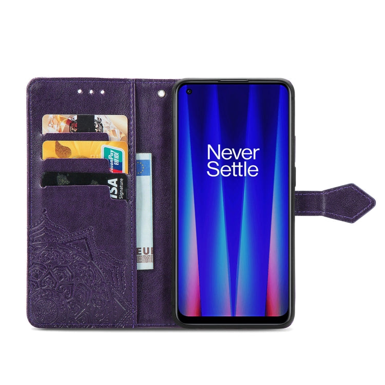 For OnePlus Nord CE 2 5G Mandala Flower Embossed Leather Phone Case