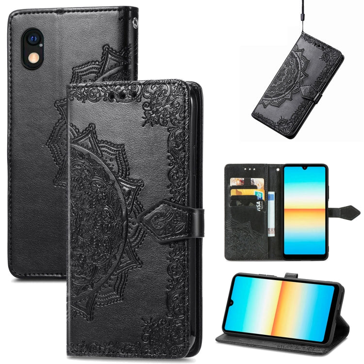For Sony Xperia Ace III Mandala Flower Embossed Leather Phone Case