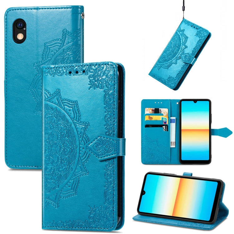 For Sony Xperia Ace III Mandala Flower Embossed Leather Phone Case