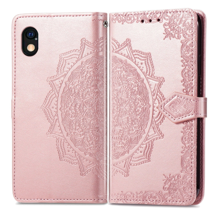 For Sony Xperia Ace III Mandala Flower Embossed Leather Phone Case
