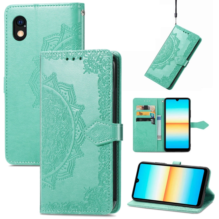 For Sony Xperia Ace III Mandala Flower Embossed Leather Phone Case