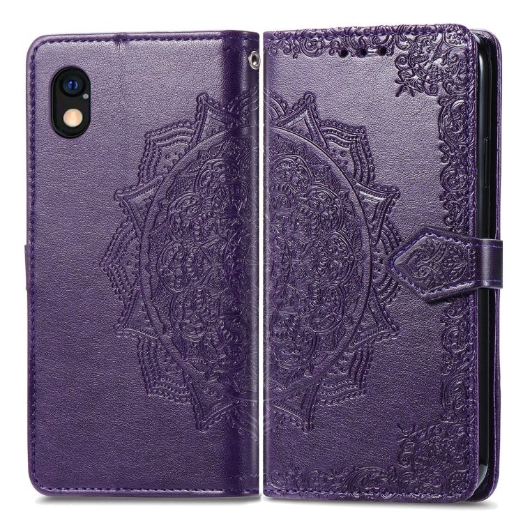 For Sony Xperia Ace III Mandala Flower Embossed Leather Phone Case