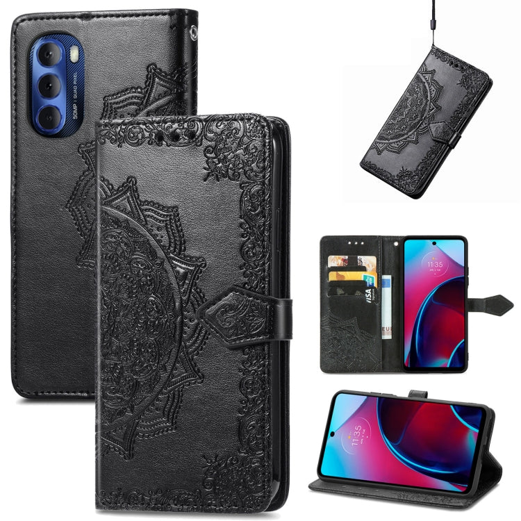 For Motorola Moto G Stylus 5G 2022 Mandala Flower Embossed Leather Phone Case