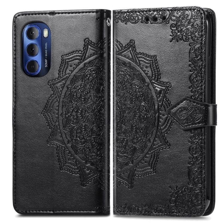 For Motorola Moto G Stylus 5G 2022 Mandala Flower Embossed Leather Phone Case