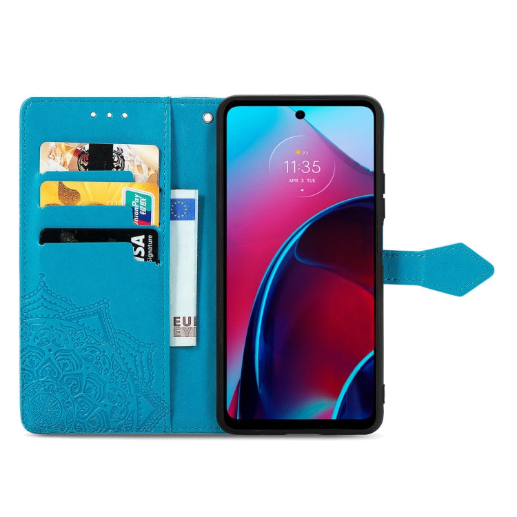 For Motorola Moto G Stylus 5G 2022 Mandala Flower Embossed Leather Phone Case