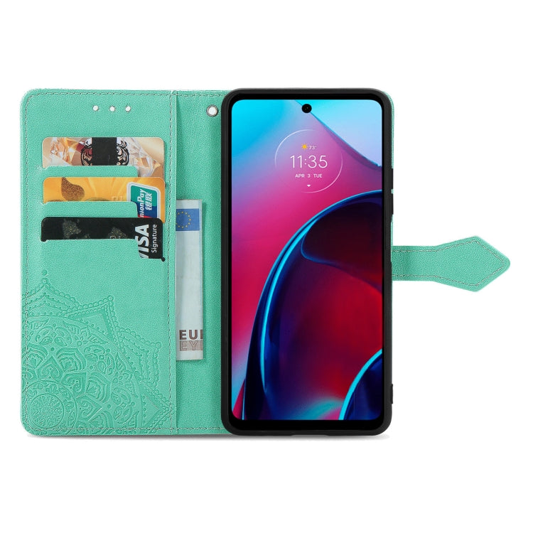 For Motorola Moto G Stylus 5G 2022 Mandala Flower Embossed Leather Phone Case