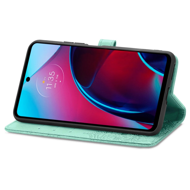 For Motorola Moto G Stylus 5G 2022 Mandala Flower Embossed Leather Phone Case