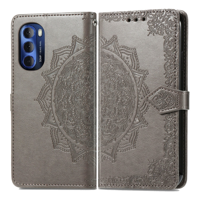 For Motorola Moto G Stylus 5G 2022 Mandala Flower Embossed Leather Phone Case