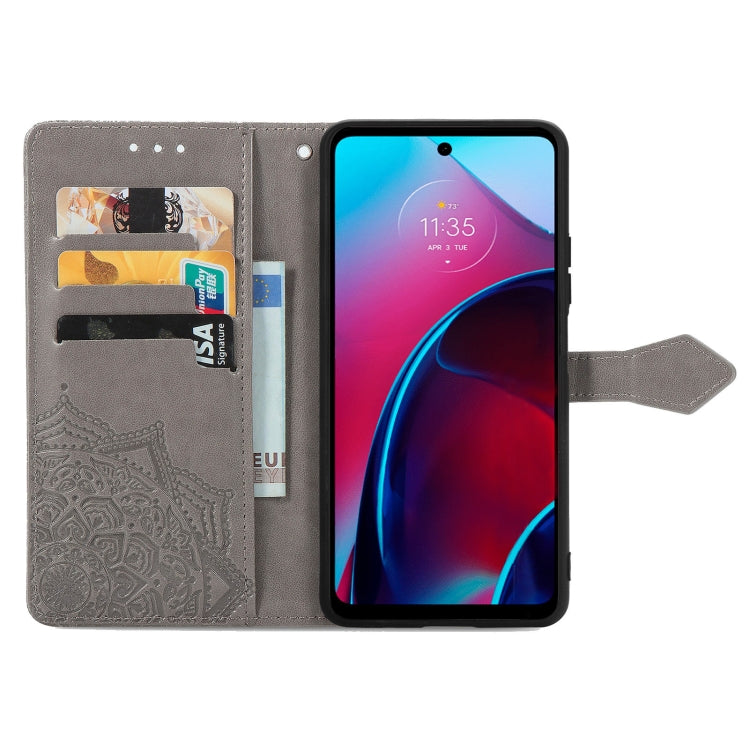 For Motorola Moto G Stylus 5G 2022 Mandala Flower Embossed Leather Phone Case