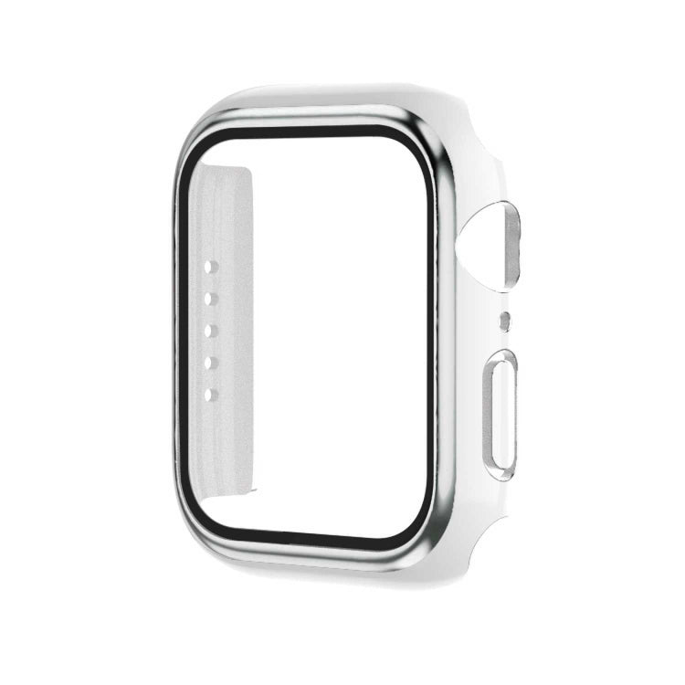 Electroplating Two-color PC+Tempered Film Watch Case For Apple Watch Series 8 / 7 45mm