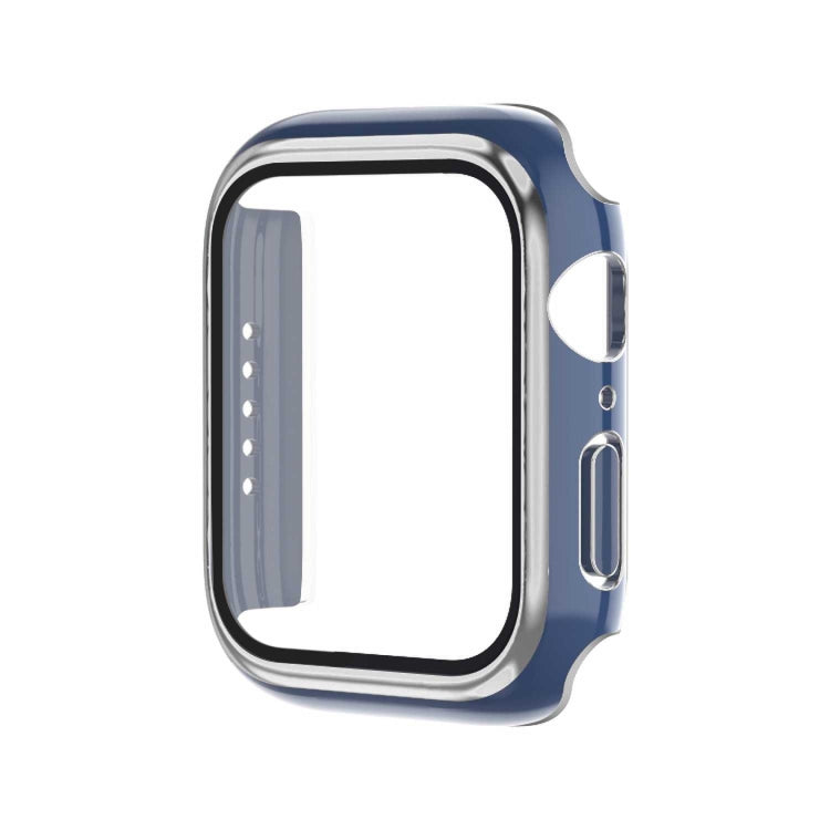 Electroplating Two-color PC+Tempered Film Watch Case For Apple Watch Series 8 / 7 45mm