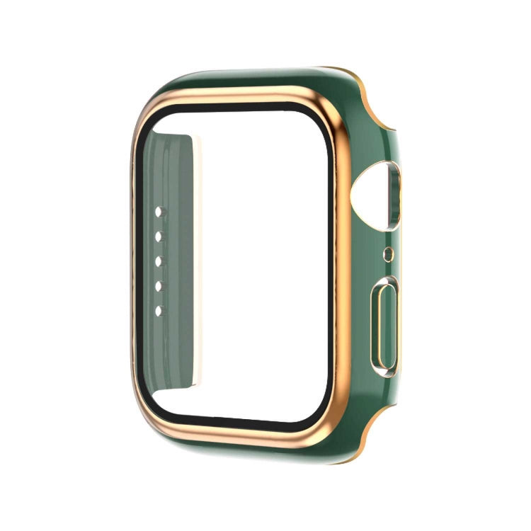 Electroplating Two-color PC+Tempered Film Watch Case For Apple Watch Series 8 / 7 45mm