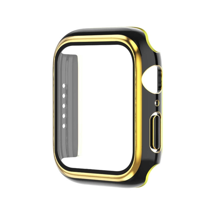 Electroplating Two-color PC+Tempered Film Watch Case For Apple Watch Series 3/2/1 38mm