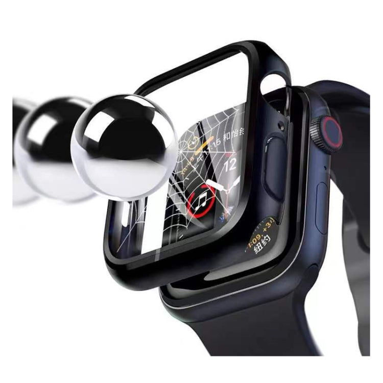 Electroplating Two-color PC+Tempered Film Watch Case For Apple Watch Series 3/2/1 38mm