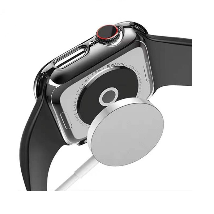 Electroplating Two-color PC+Tempered Film Watch Case For Apple Watch Series 3/2/1 38mm