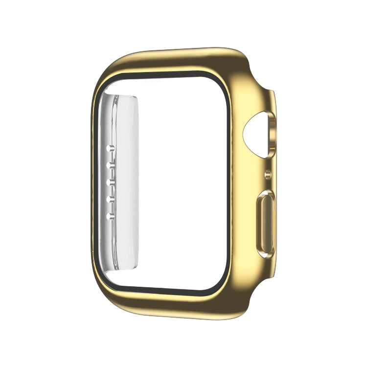 Electroplating Monochrome PC+Tempered Film Watch Case For Apple Watch Series 8 / 7 41mm