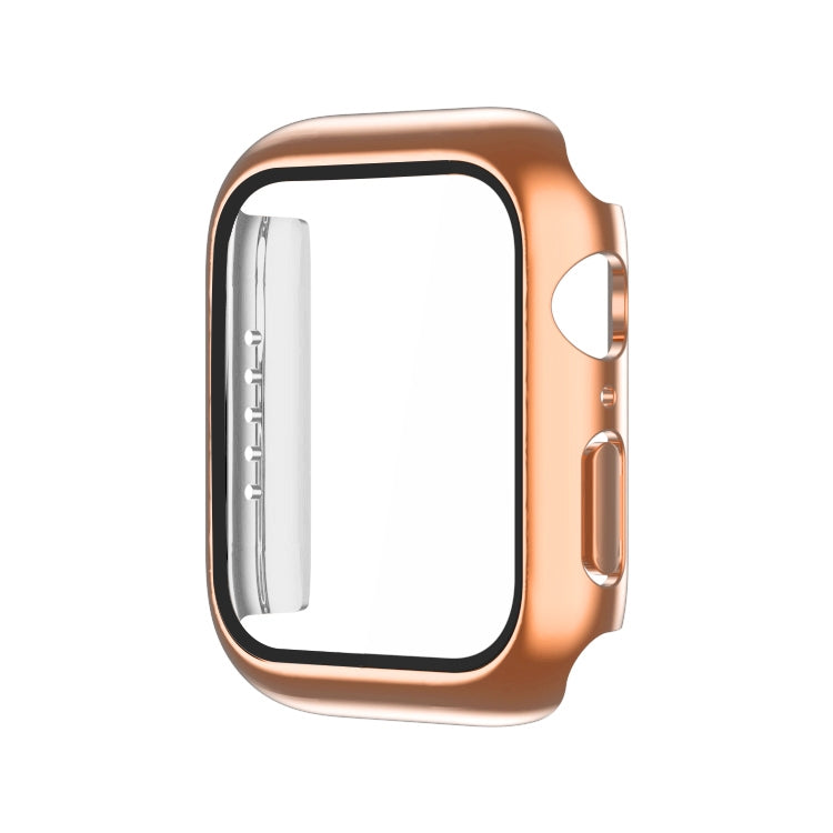 Electroplating Monochrome PC+Tempered Film Watch Case For Apple Watch Series 8 / 7 41mm