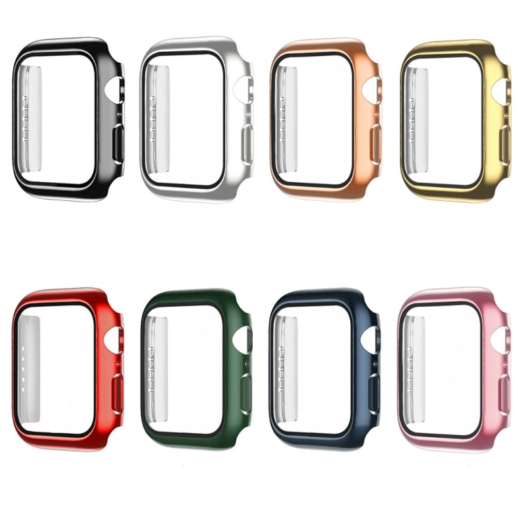 Electroplating Monochrome PC+Tempered Film Watch Case For Apple Watch Series 8 / 7 41mm